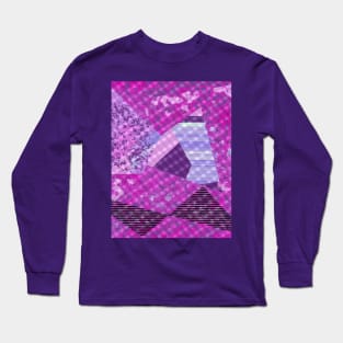 Pink abstract Long Sleeve T-Shirt